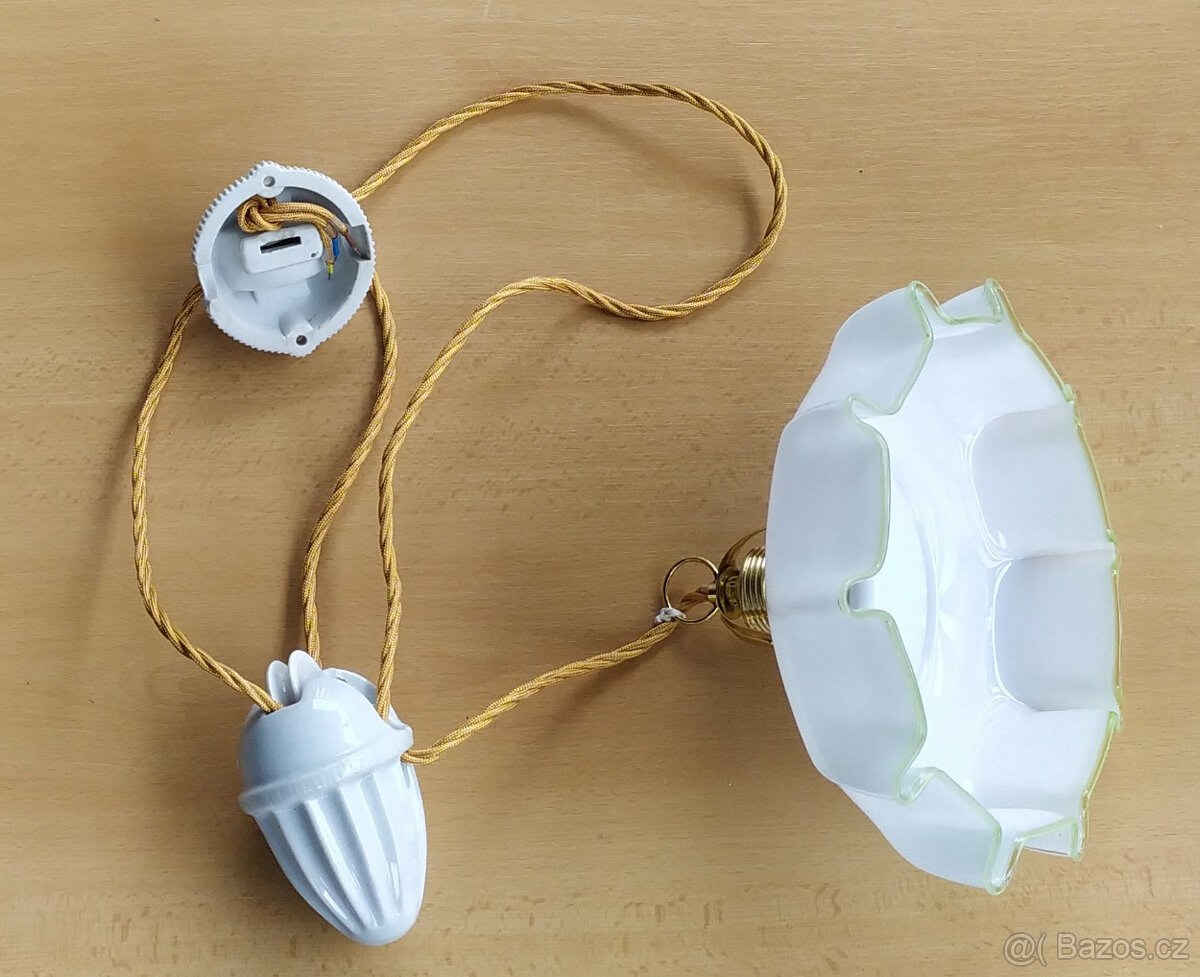 Hezký starý stahovací lustr / stahovačka - 2