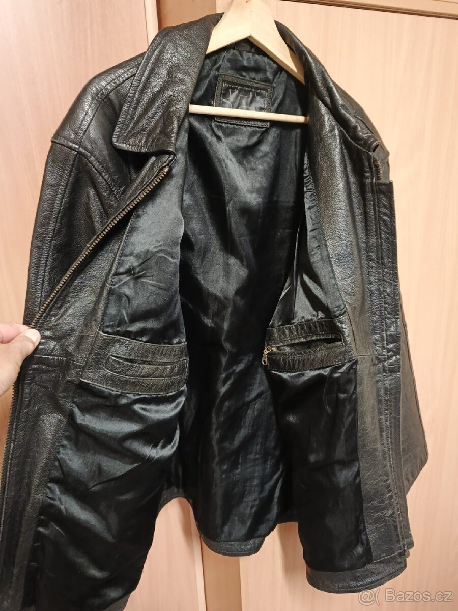 Černá kožená bunda - 2
