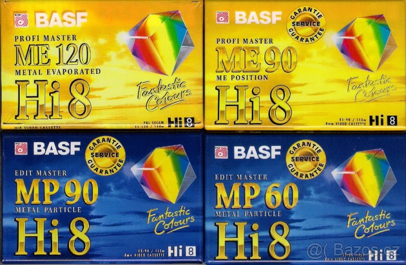 Prodám videokazety Hi8 - 2