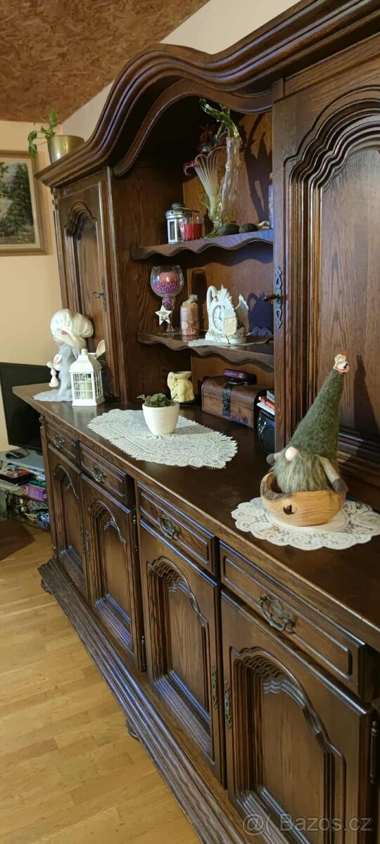 Masivní dubový sekretář - 2