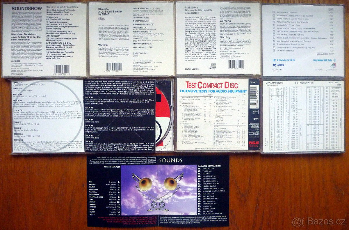 CD testy zkušební referenční 80,-/kus - 2