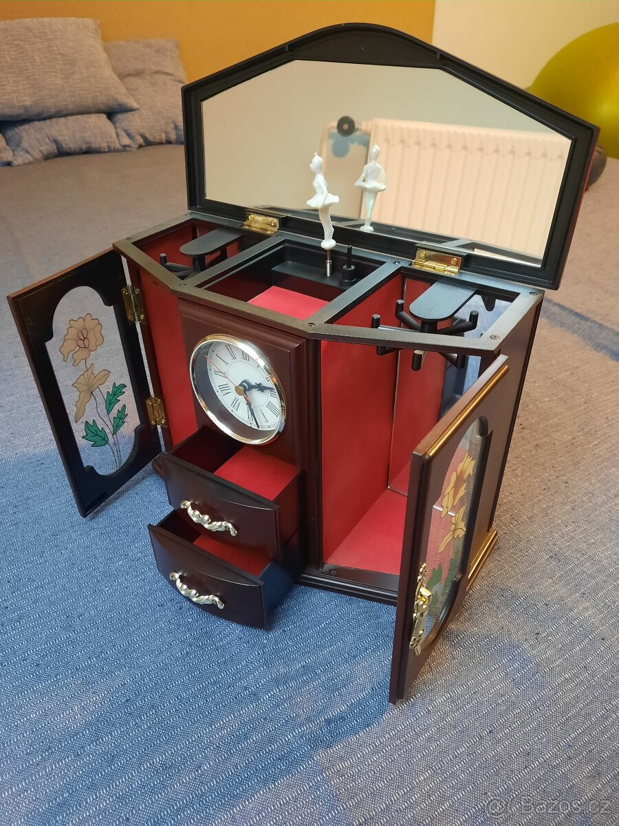 Šperkovnice s hodinami - 2