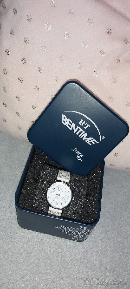 Dívčí hodinky Bentime s koženým řemínkem+originál krabička - 2