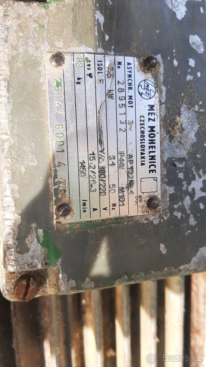 Prodám elektromotor 7,5 kW 1400 otáček - 2