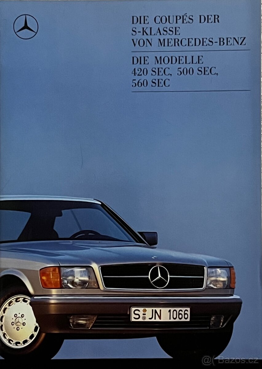 Mercedes coupe SEC W126 prospekty - 2