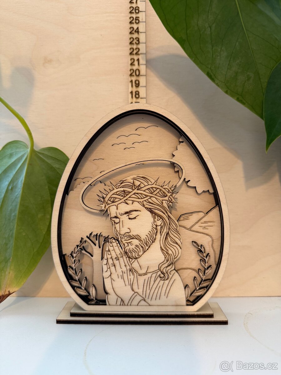 Dekorace Kristus v modlitbě - 2