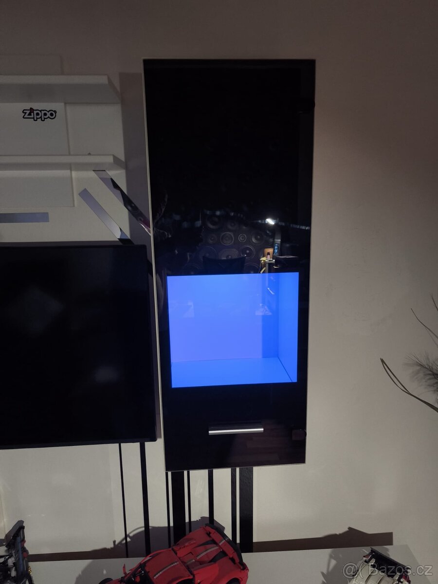 Obývací stěna bílo černá - 2