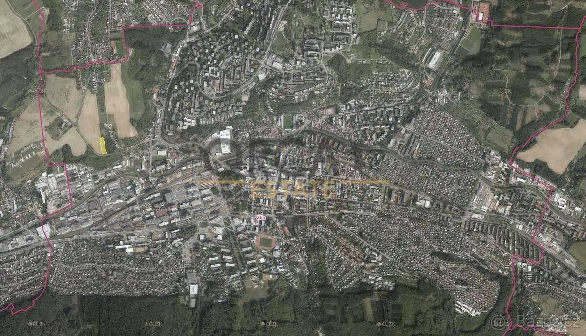 0,4 ha zajímavého pozemku v k.ú. Zlín – pohled 2