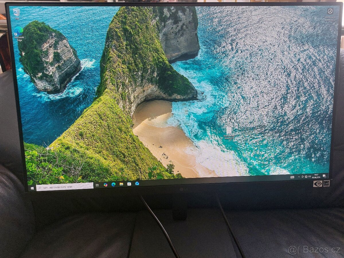 Monitor 27" LG, DOKLAD, ZÁRUKA, kabel, krásný stav - 2