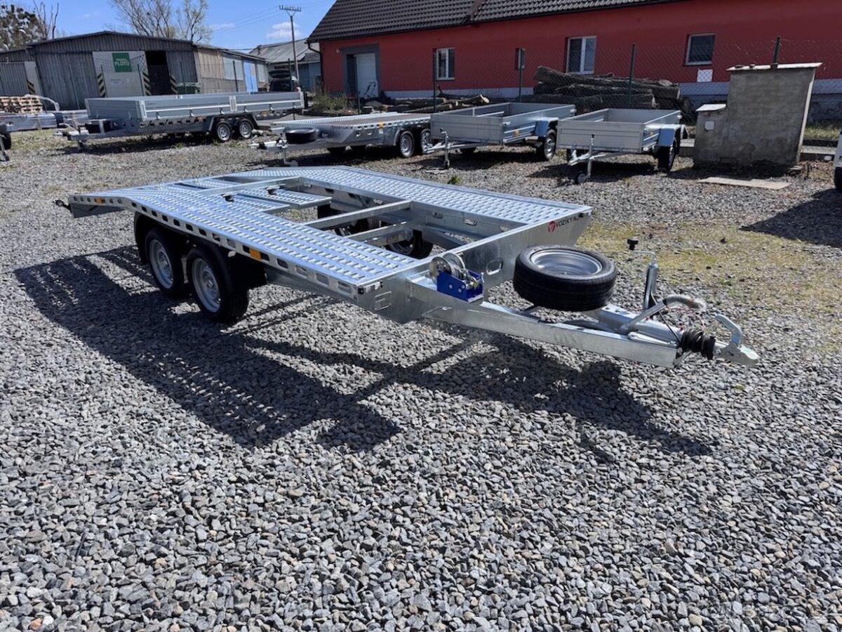 Přívěsný vozík,autopřepravník 410x195cm,2700kg,VDI2700