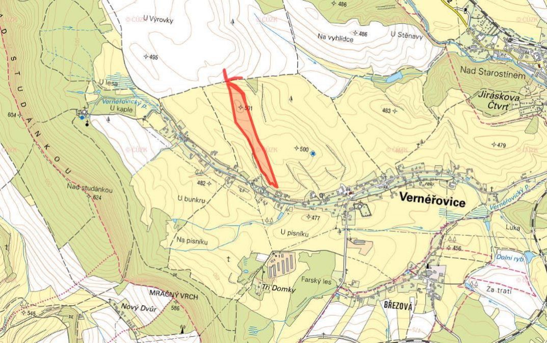 Zemědělská půda, prodej, Vernéřovice, Náchod - 2