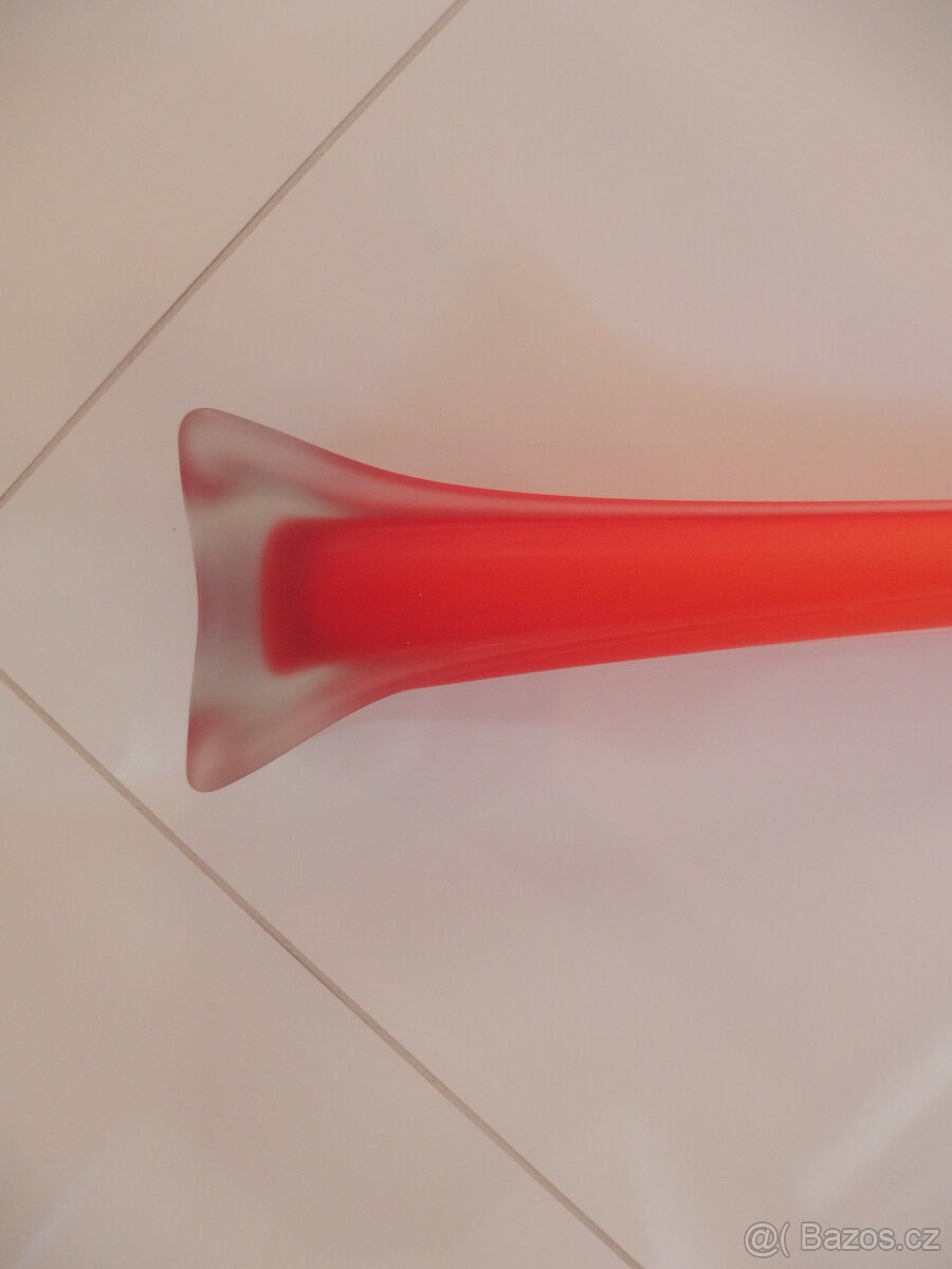 Skleněná váza oranžová - 2