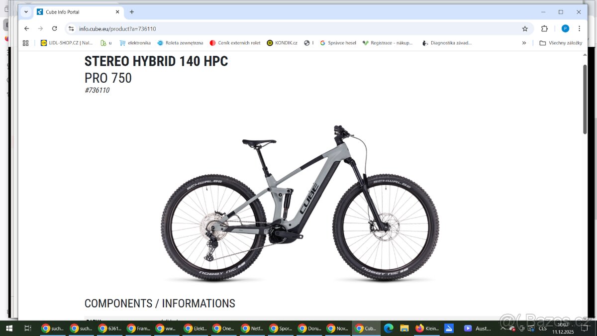 Cube Stereo Hybrid 140 HPC Pro 2024 Rám L 29 750WH 618km - 2