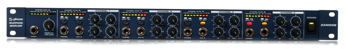 Samson S-phone 4-channel Headphone Mixer/Amplifier - 2