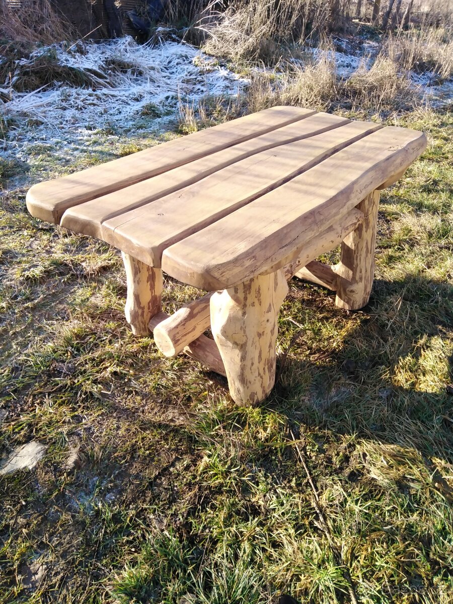 Rustikální dubový stůl - 2