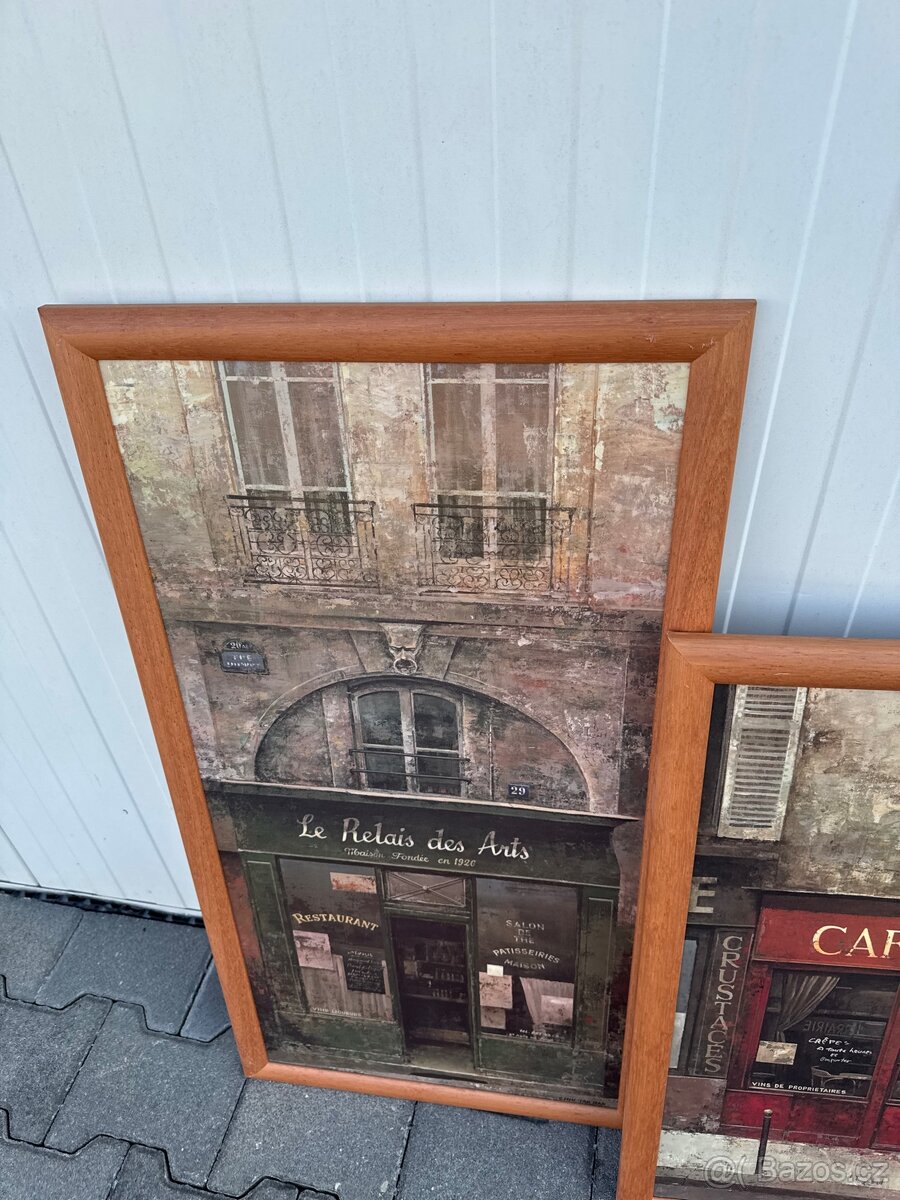 Sada 3 obrazů – „Paříž / café styl“ - 2