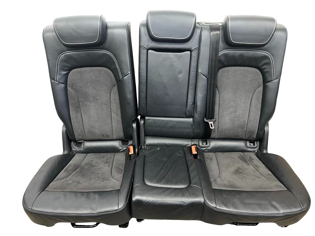 S-Line sedačky černá kůže šedá alcantara Audi Q5 8R 2010 - 2