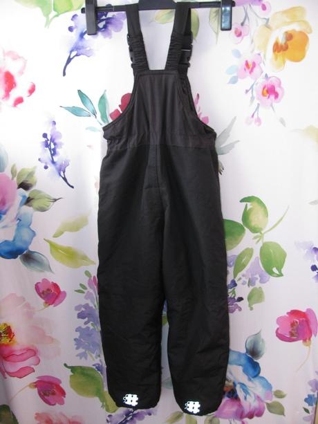 Lyžařské černé kalhoty, oteplovačky vel.122 - 2