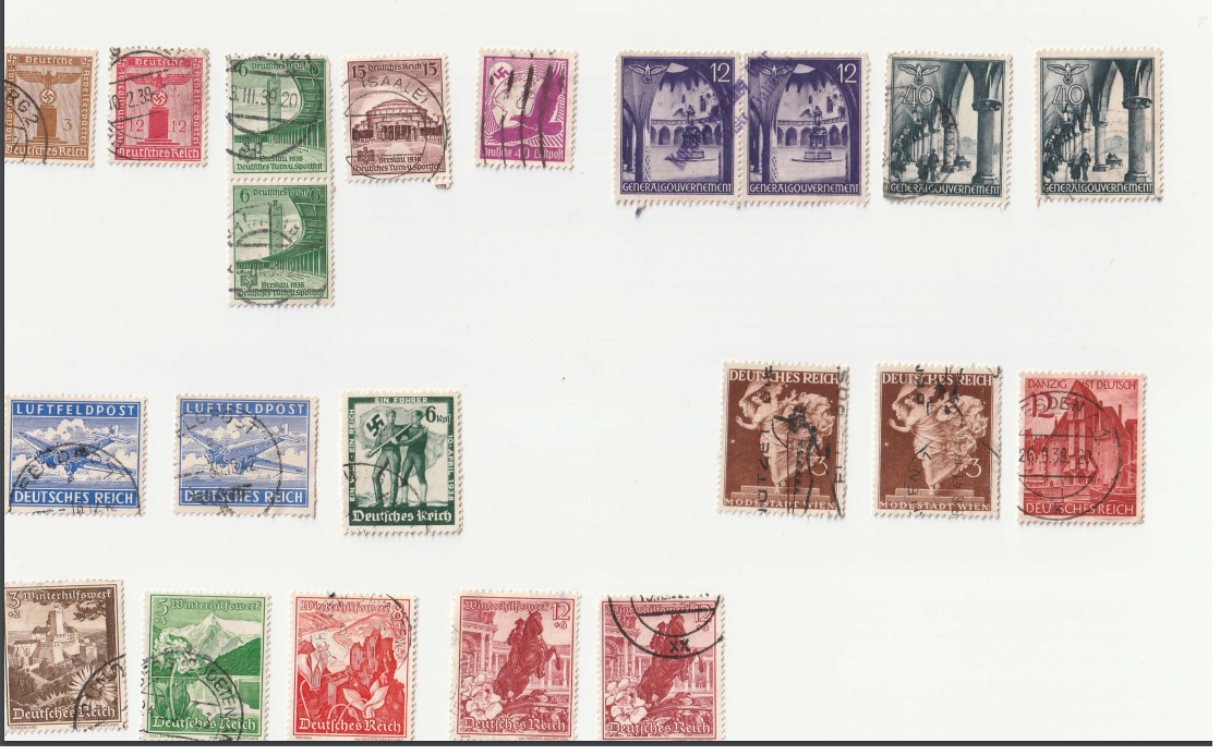 Staré poštovní známky 3.Říše a okupovaná území - 2