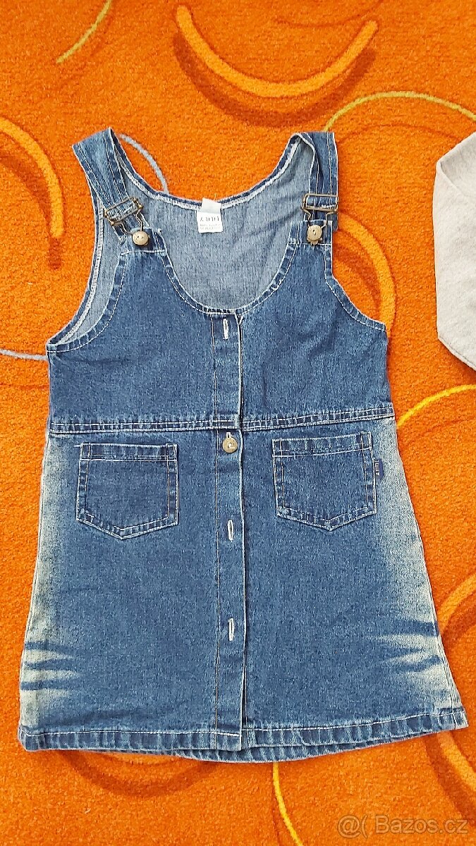 Dívčí tunika a šaty vel.122/128 - 2