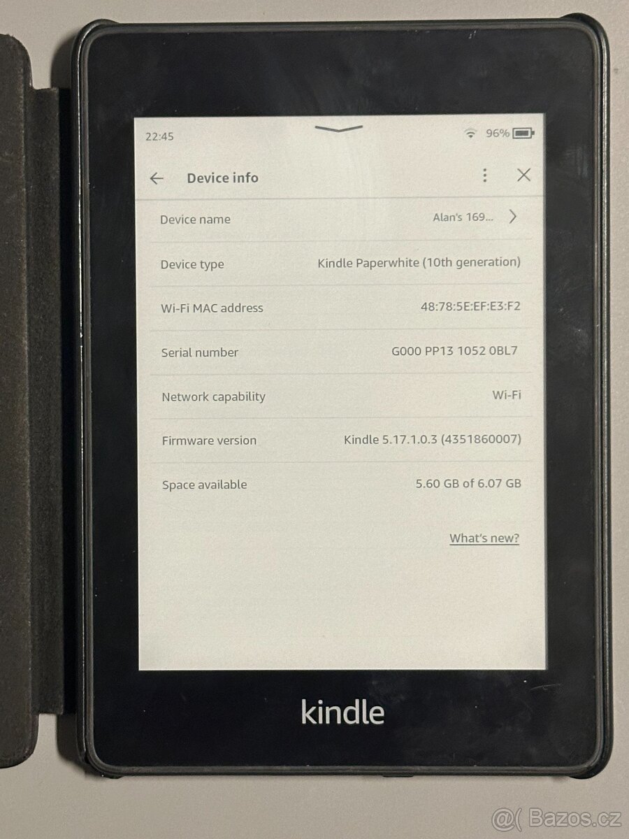Amazon Kindle Paperwhite 10. gen čtečka knih 8GB + obal 2 - 2