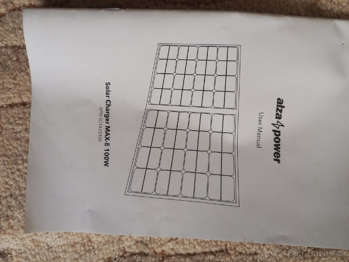 Solární panel AlzaPower MAX-E 100W - 2