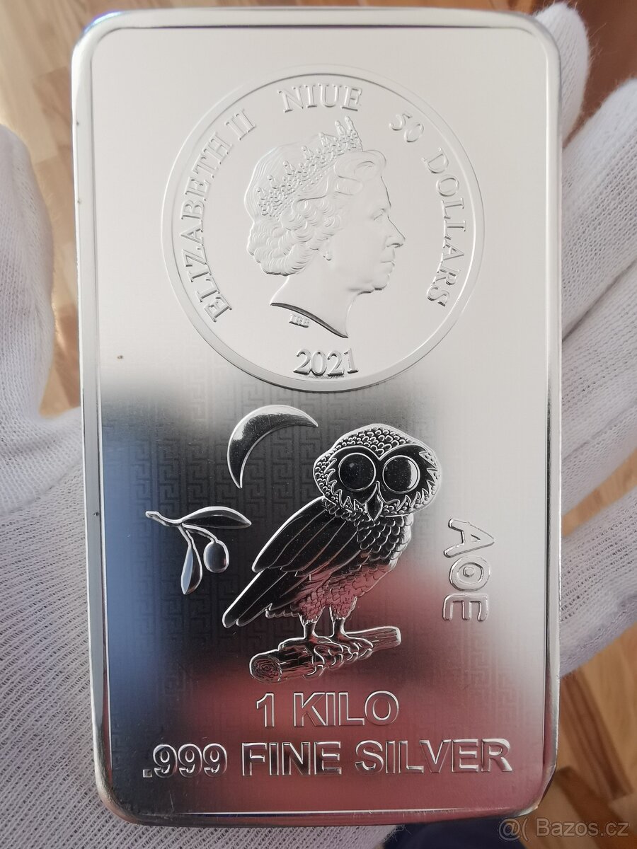 Stříbrný slitek 1000g Asahi refining - 2