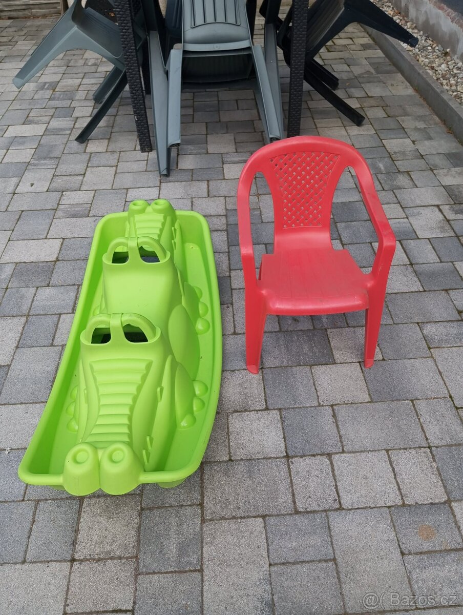 dětská houpačka krokodýl+dětská židlička zdarma - 2