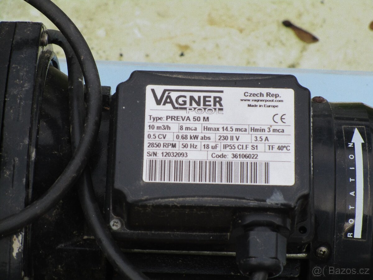 čerpadlo Vágner typ:PREVA 50 M - 2