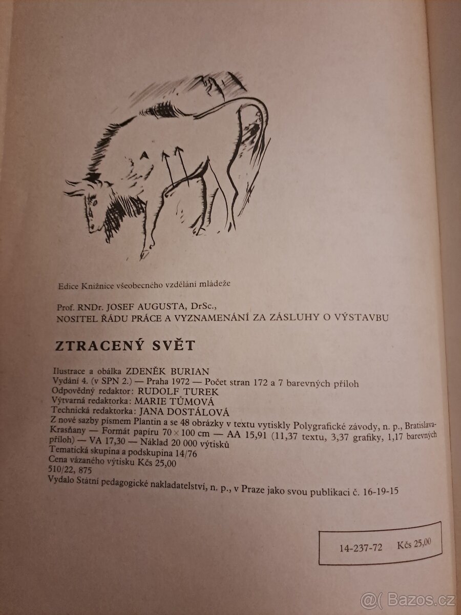 Josef Augusta - Ztracený svět - 2