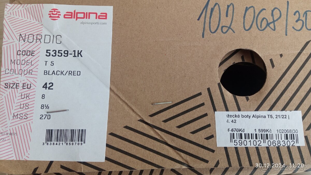 Běžkařské boty Alpina T5, EU42 - 2