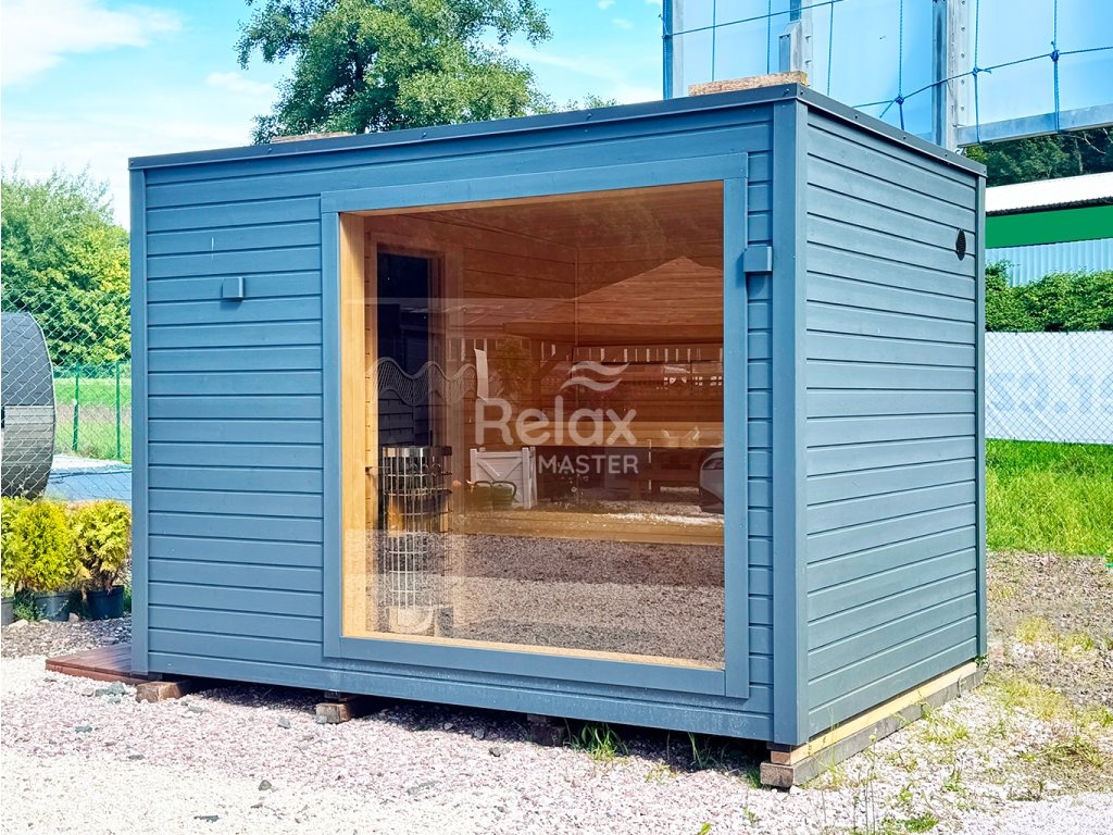 Venkovní finská izolovaná sauna 244x340 - 2