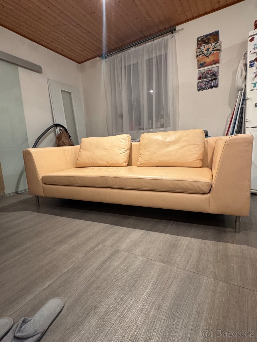 Kožena sedačka . Kožena pohovka - 2