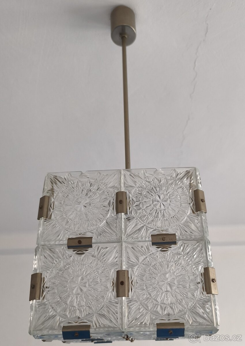 Designový lustr kostka Kamenický Šenov - 2