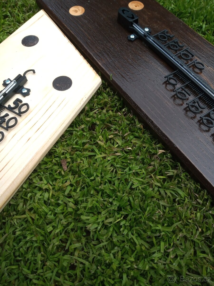 Dřevěný teploměr, masivní dřevo, ruční výroba - 2