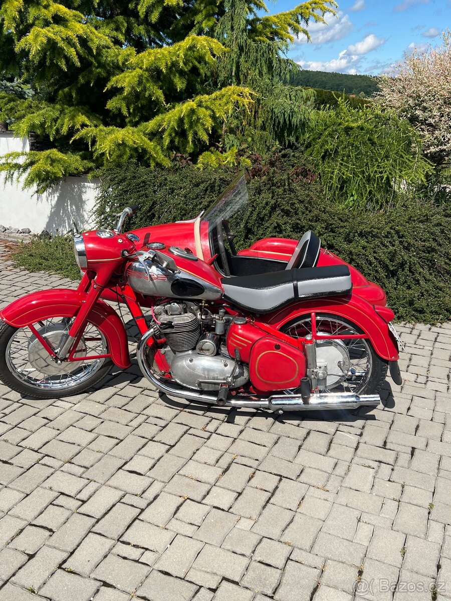 Prodam Jawa 500/2 0HC se sidecarem s doklady TP/STK 4 roky - 2