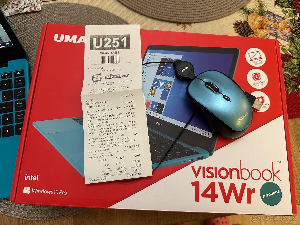 UMAX VisionBook 14Wr Turquoise - 2