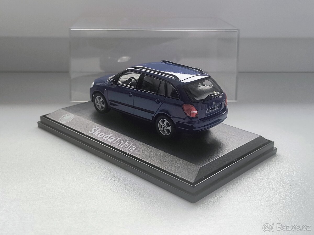 Model auta Škoda Fabia Combi modrá, Abrex 1:43 - 2