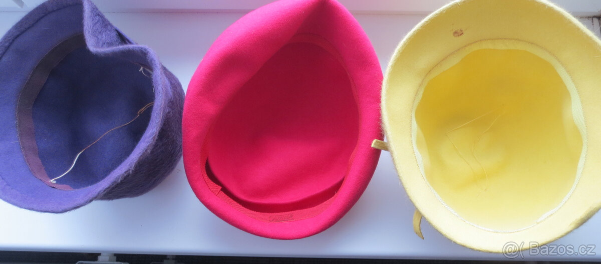 Klobouky, kloboučky 30 - 40.léta - 2