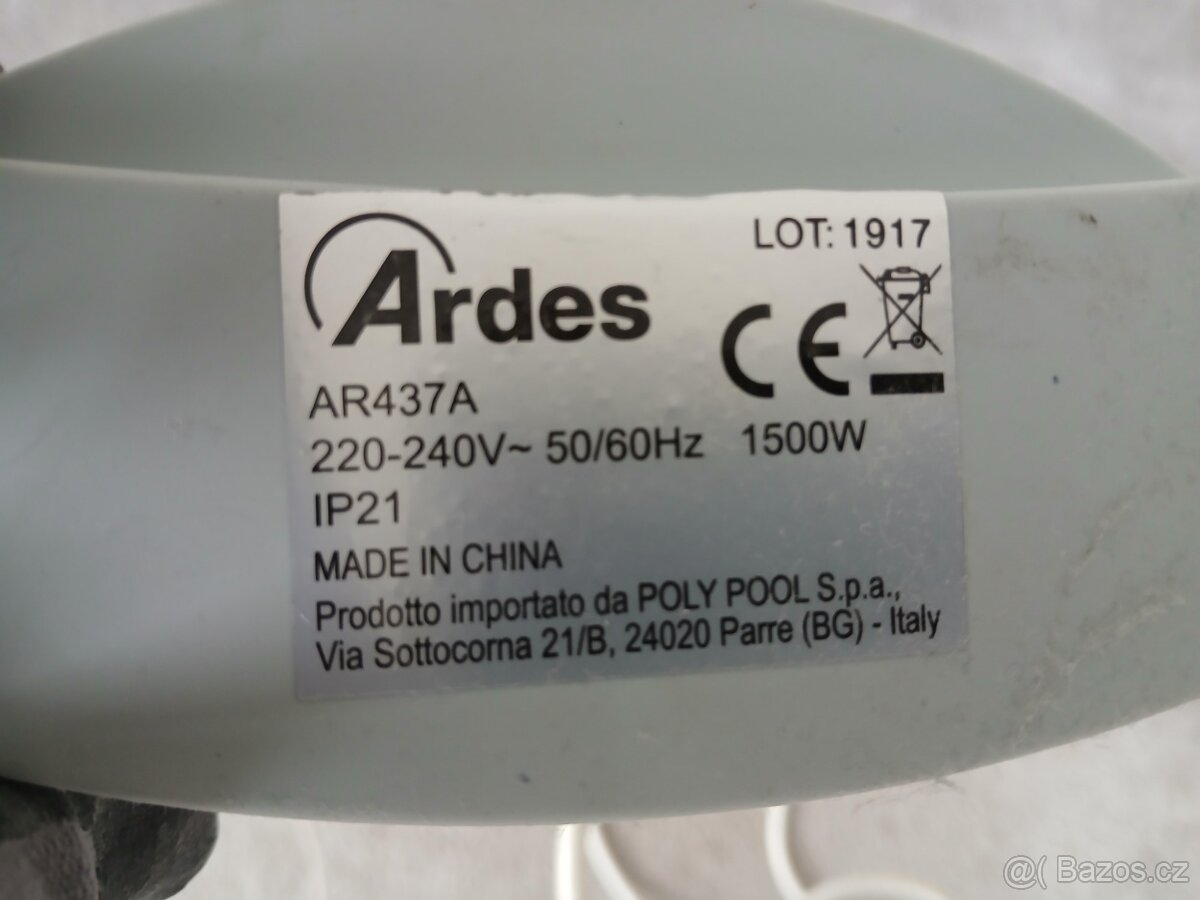 Prodám infra zářič Ardes - 2