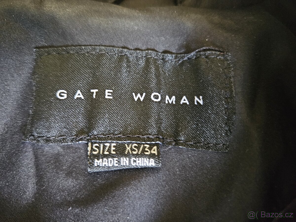 Dámský černý kabát - 2