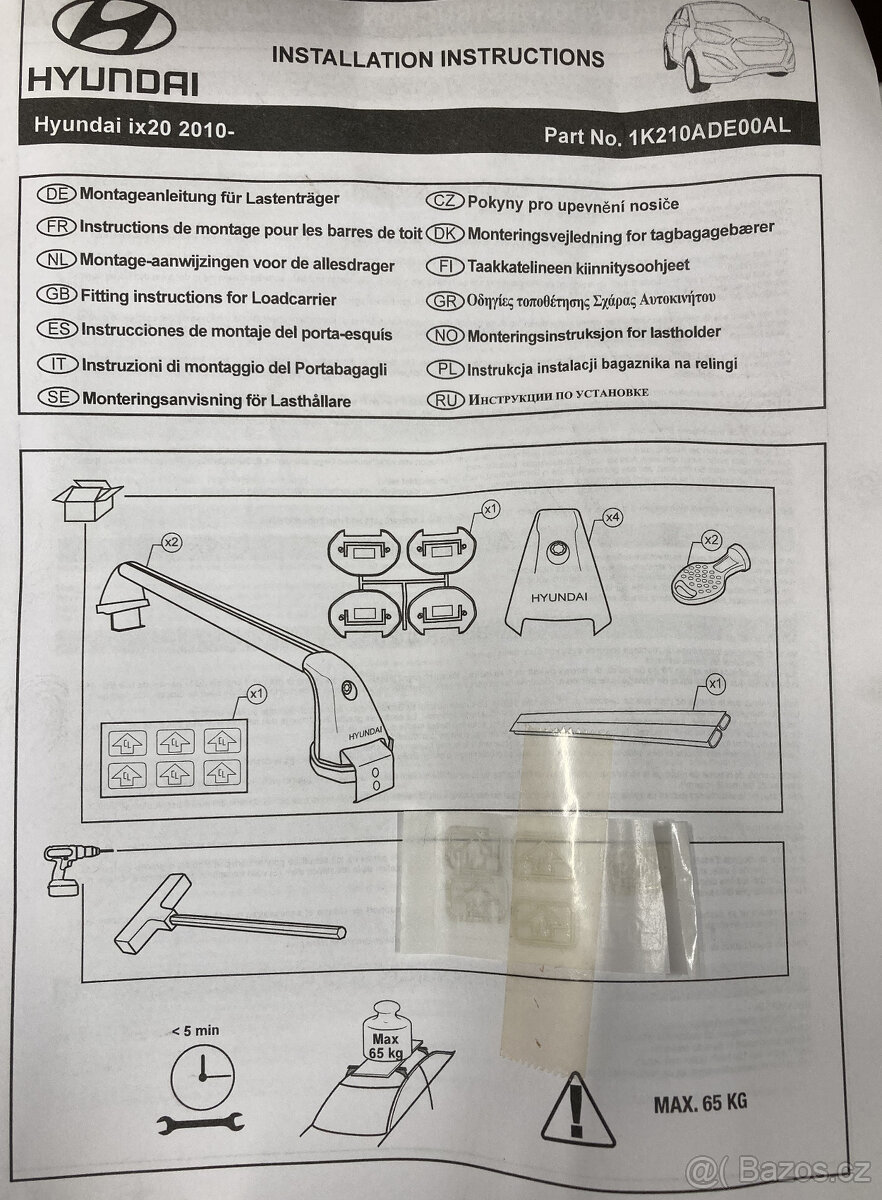Střešní nosiče - 2