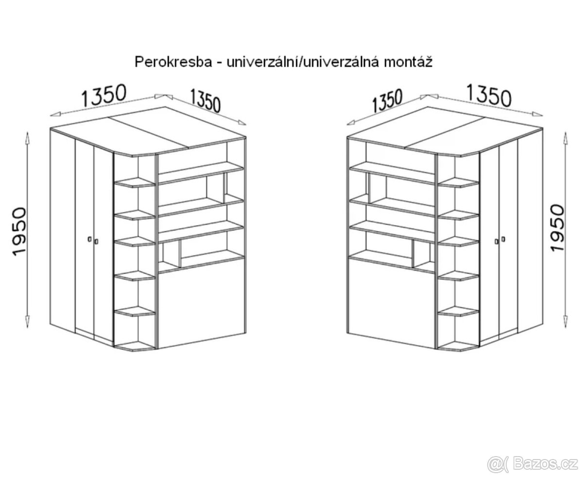 Dětská šatní skříň Tablo - 2