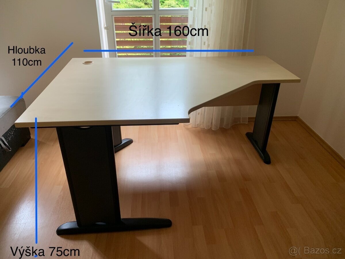 Kancelářský stůl rohový HOBIS - 2