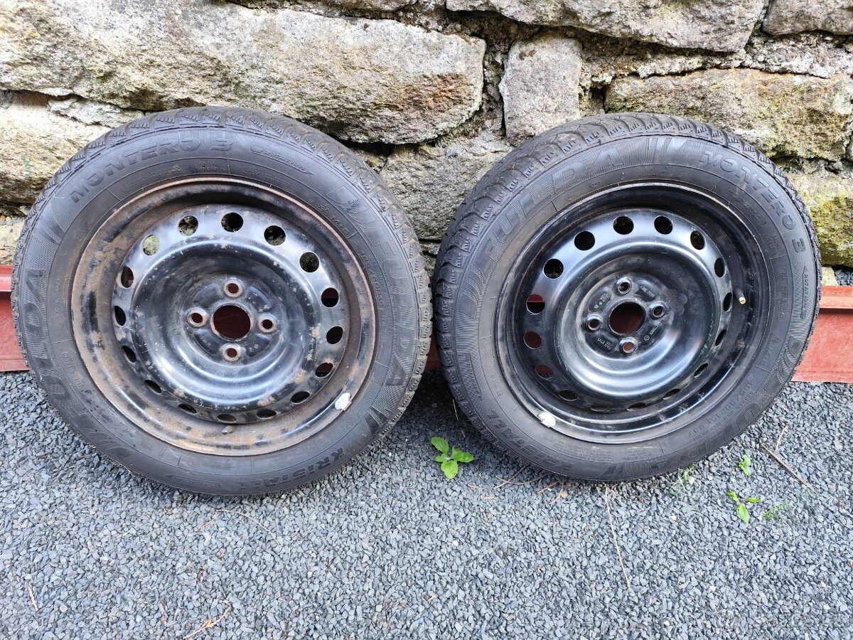 2x disk + pneu 185/60 R15 (cena za oba kusy) - 2