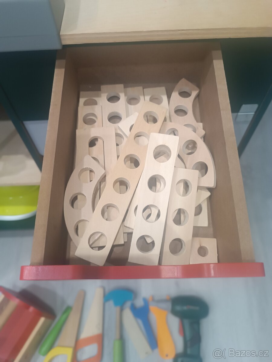 Dětský dřevěný ponk a nářadím - 2