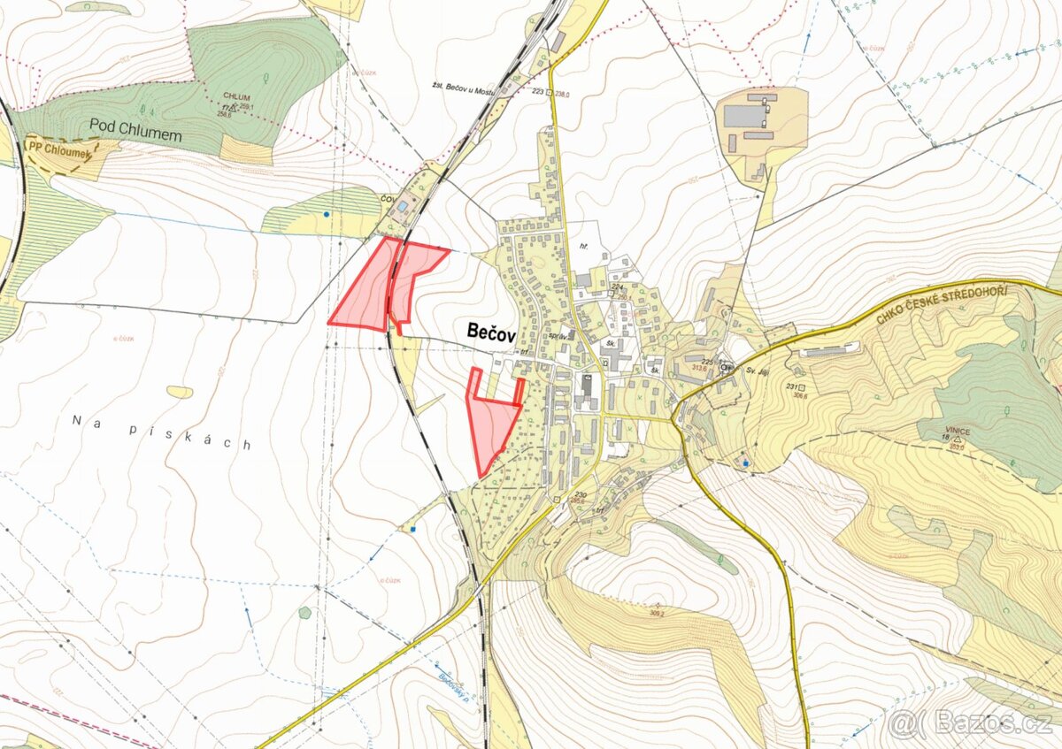 Zemědělská půda, prodej, Bečov, Most - 2