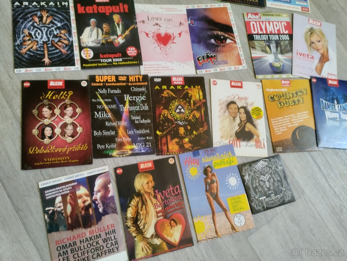 Sbírka mix CD a DVD čeští interpreti - 2