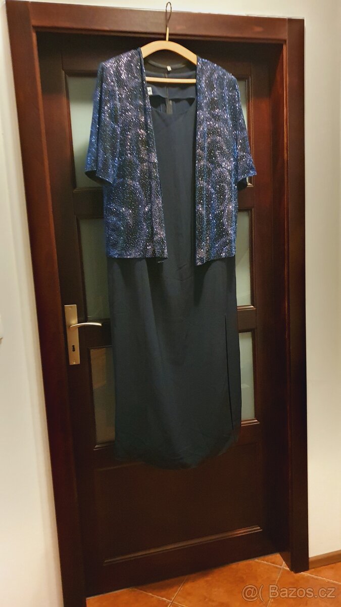 Modré šaty vel. 50 - 2