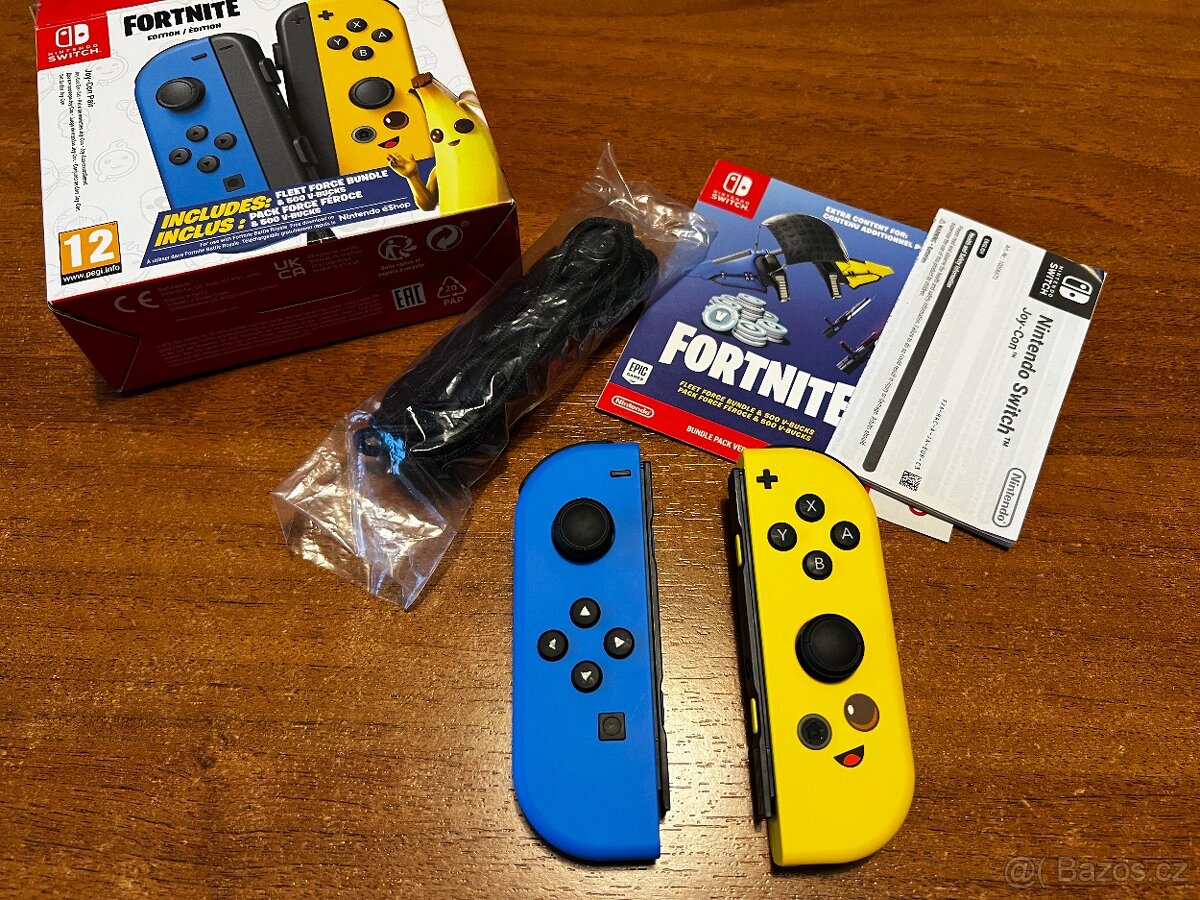 Nintendo Switch Joy-Con Fortnite Edice - Rarita, nepoužívané - 2